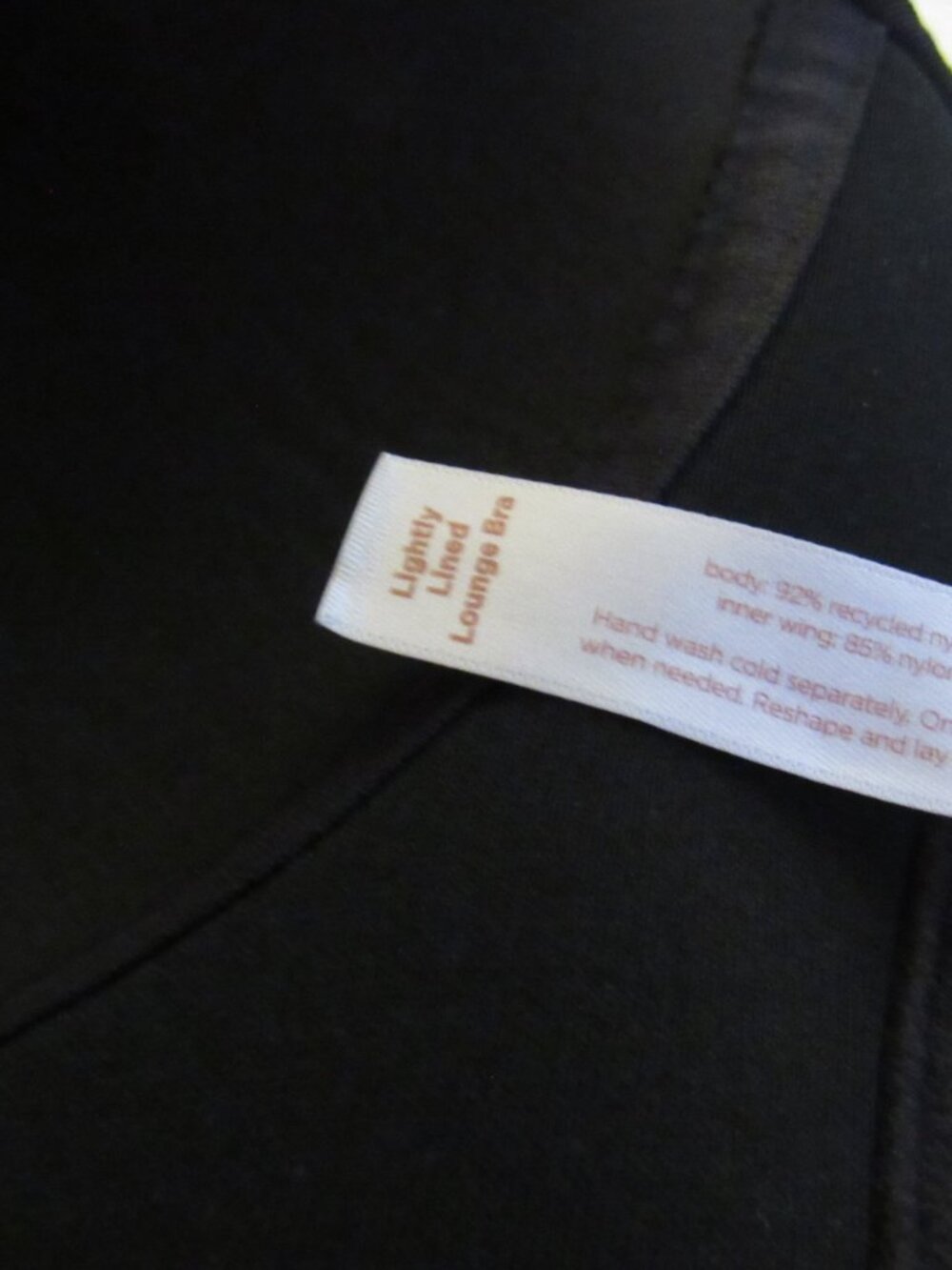 Cacique Black Lightly Lined Lounge Bra Size 44C USED - Picture 6 of 6